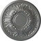 Ekena Millwork Wakefield Ceiling Medallion (Fits Canopies up to 3 5/8"), Hand-Painted Silver, 11 3/4"OD x 1 1/4"P CM11WASLS - alternate 1
